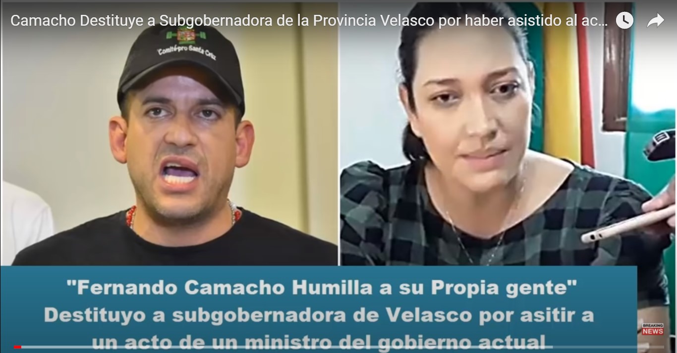 Exmiss Bolivia: “No me merezco esta humillación que me está haciendo Luis Fernando Camacho”