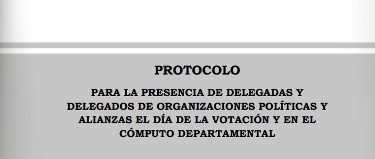 TSE activa protocolo para acreditar a delegados políticos para las elecciones subnacionales
