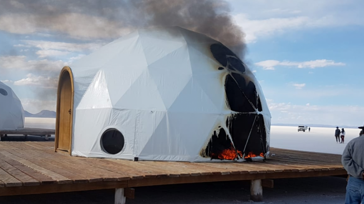 Oruro: Fiscalía investiga quema de domos en el salar de Thunupa