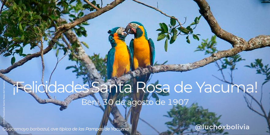 Presidente conmemora aniversario de Santa Rosa de Yacuma, Santivañez y Santa Rosa del Abuná