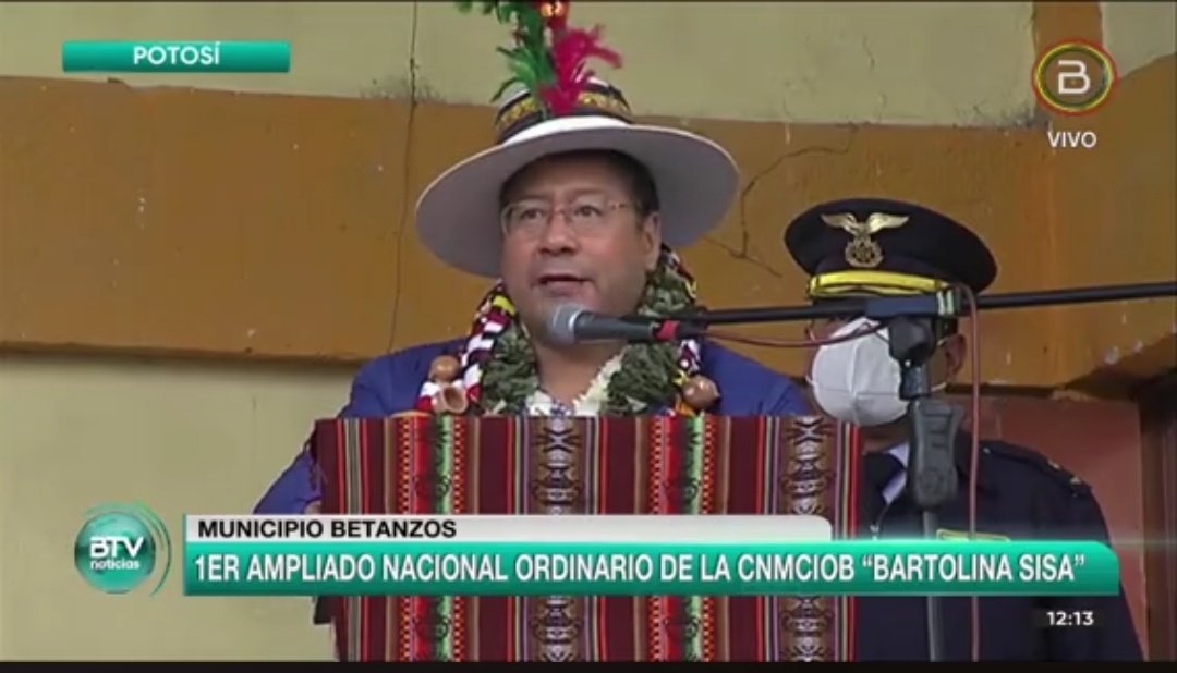 Presidente Arce destaca que las mujeres son baluarte y pilar fundamental del proceso de cambio