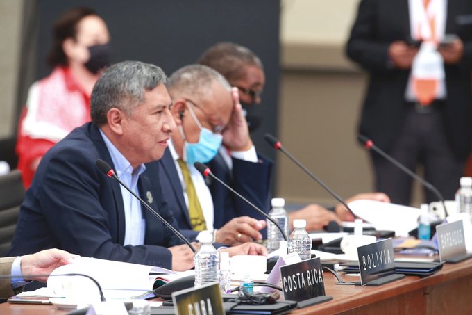 Canciller boliviano destaca liderazgo regional de México en la lucha contra la pandemia