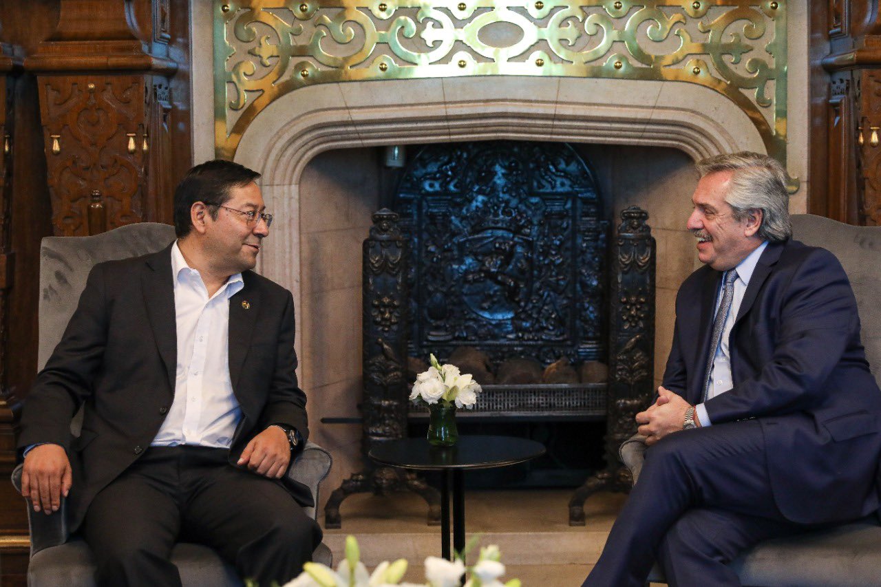 Presidente Arce felicita al mandatario argentino Alberto Fernández por su cumpleaños