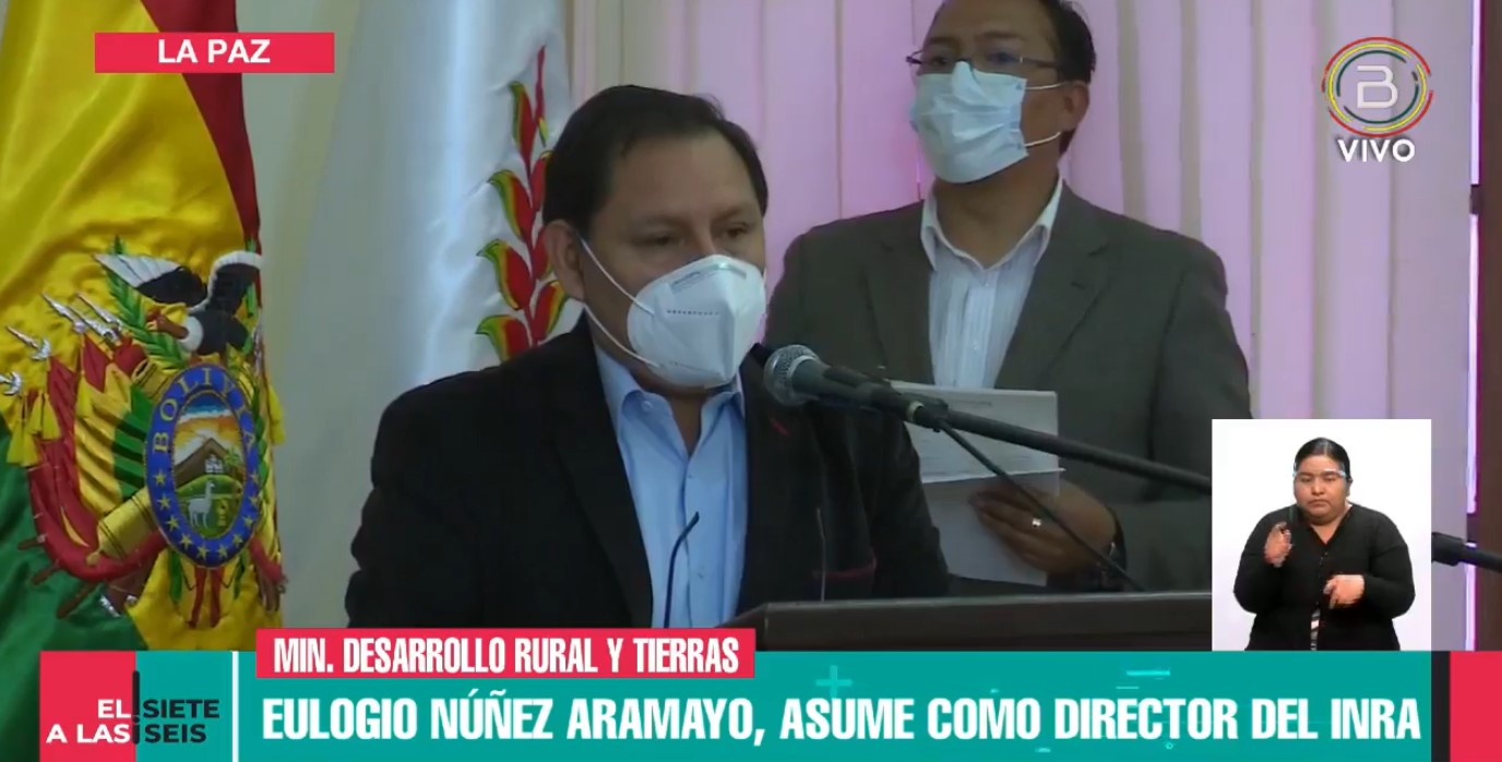 Posesionan a Elogio Núñez Aramayo como director interino del INRA