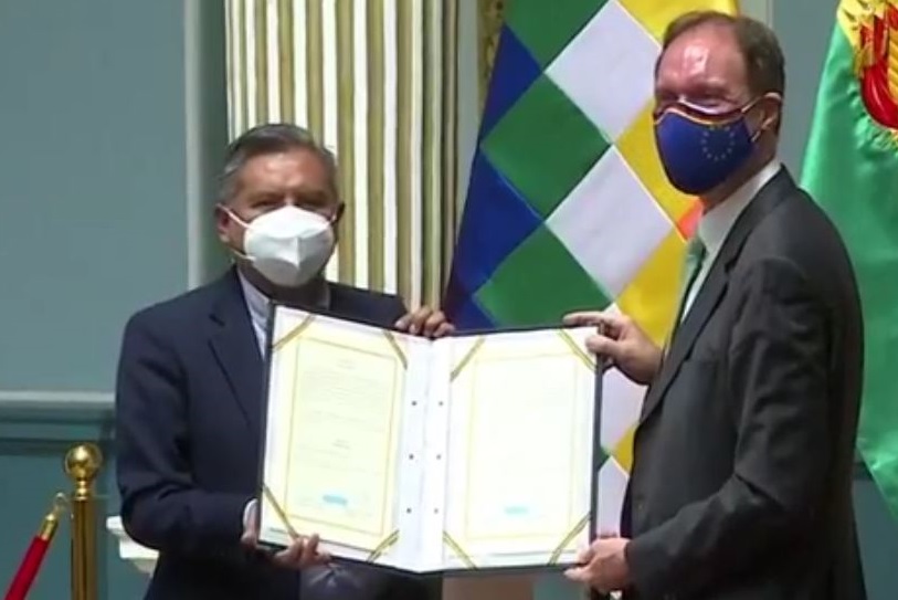 Alemania y Bolivia firman convenio de cooperación técnica para la lucha contra violencia