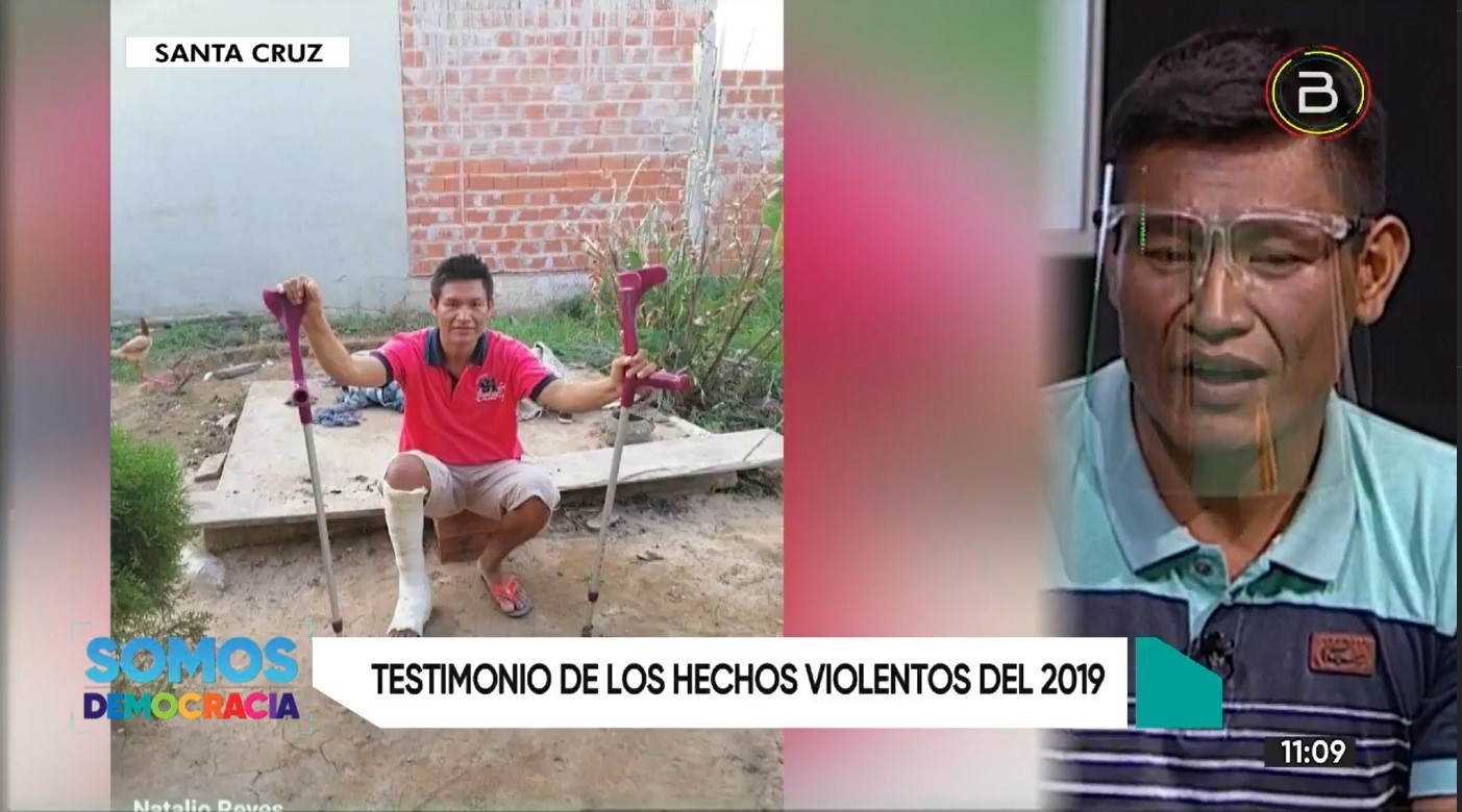 Herido de bala en la represión en Santa Cruz: Durante el gobierno de facto “no había justicia”