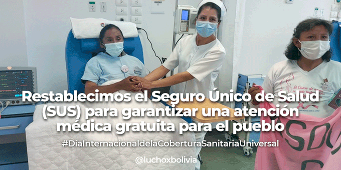 Presidente resalta el restablecimiento del SUS en el Día Internacional de la cobertura sanitaria universal