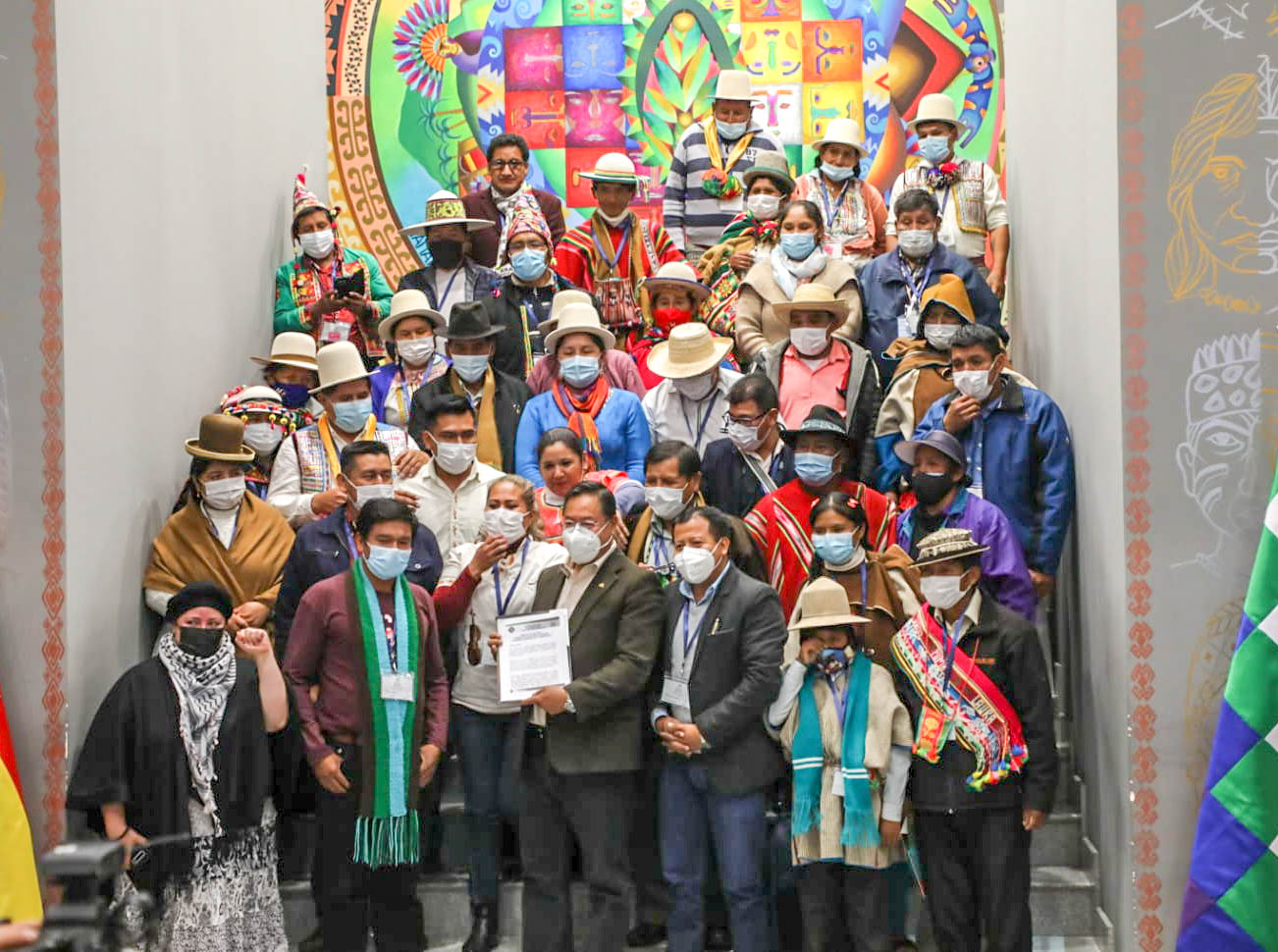 Presidente agradece respaldo de los pueblos indígena originario campesinos a su gestión