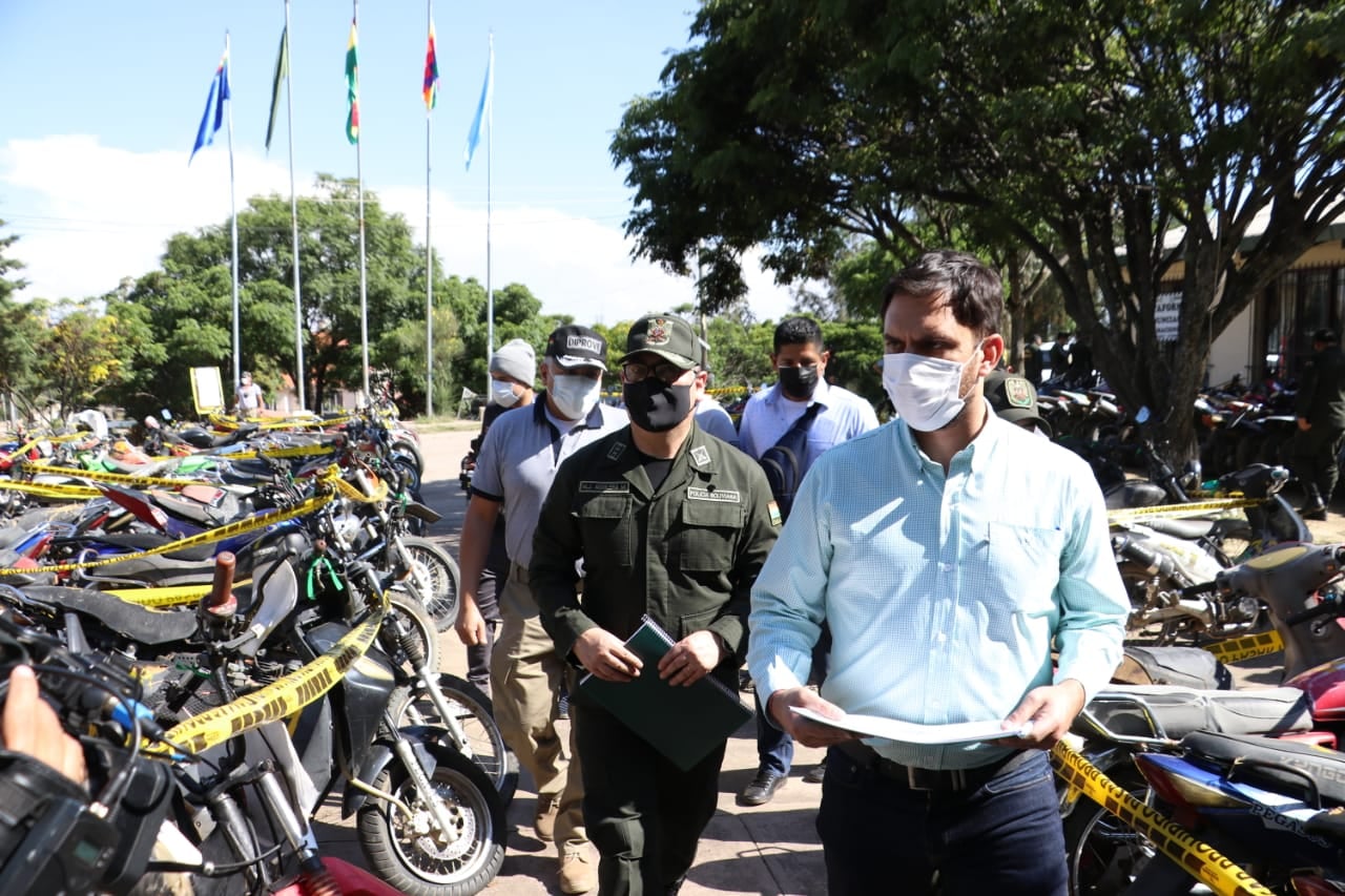 Diprove recuperó 101 motorizados robados durante el primer trimestre del año en Cochabamba