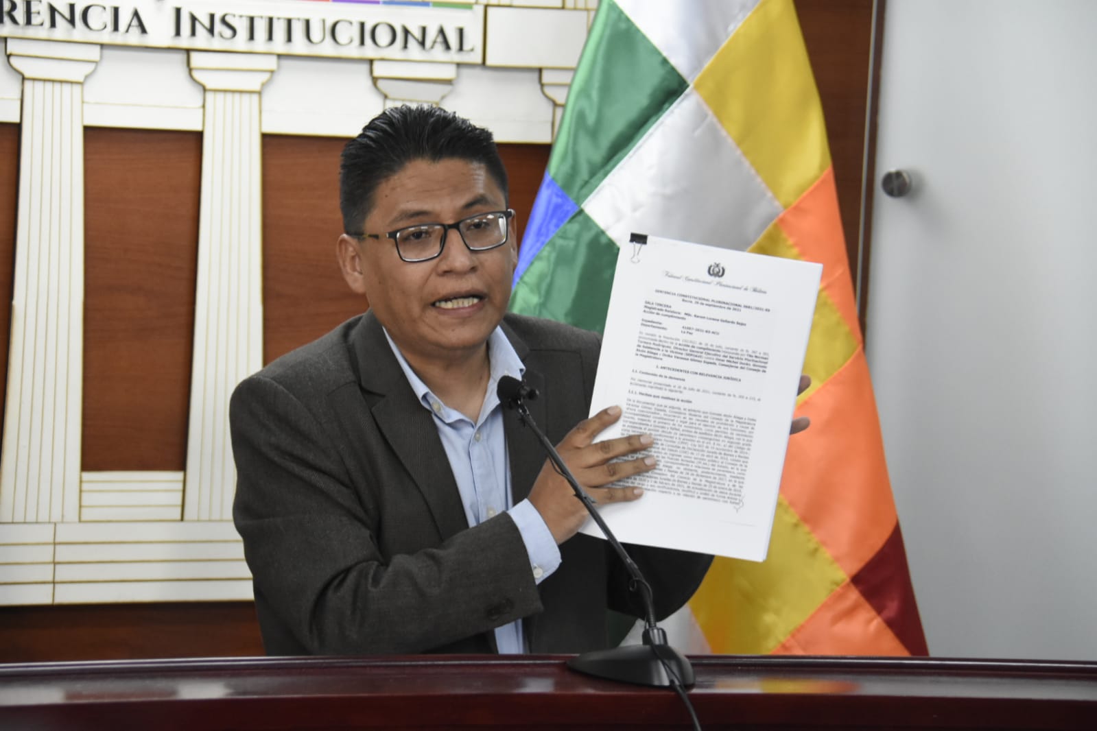 Ministro de Justicia: Sentencia del TCP ratifica que en Bolivia hubo golpe de Estado en 2019 (amplia)