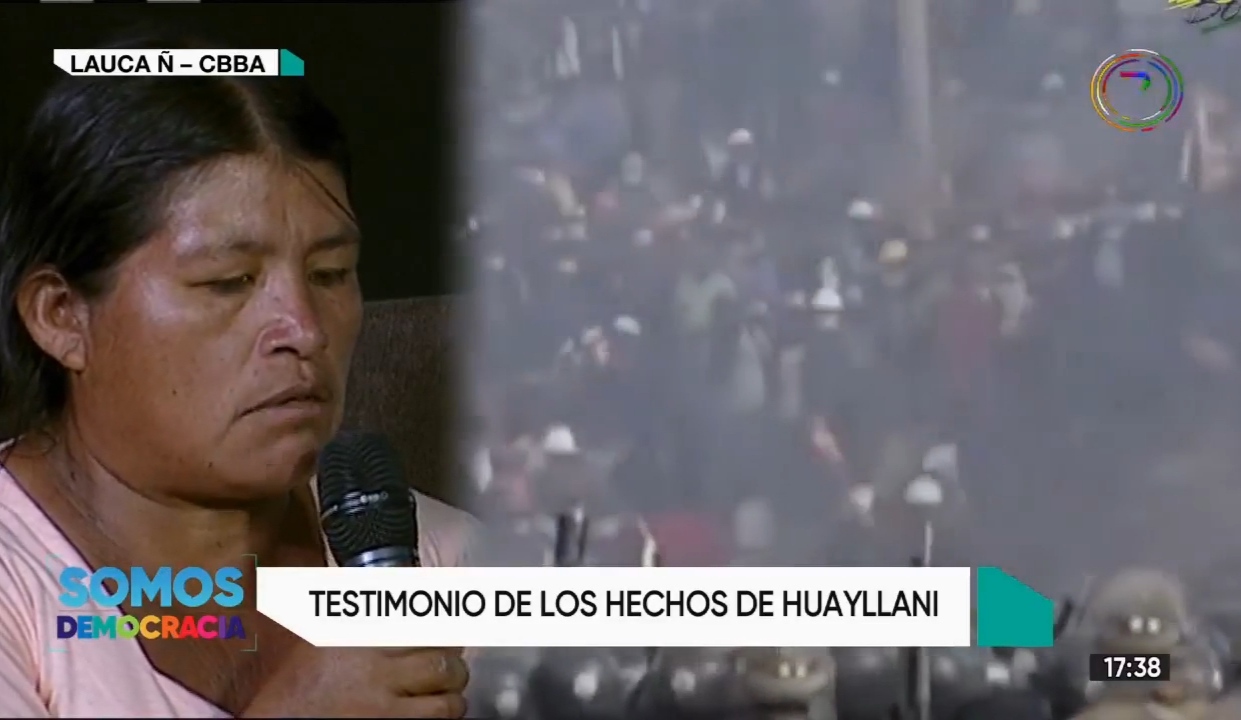 Víctima de Huayllani: “A mi esposo le dispararon desde el helicóptero”
