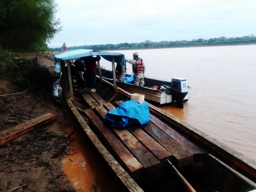 Decomisan 3.709 pies tablares de madera cuyo valor asciende a Bs 15.000 en Beni