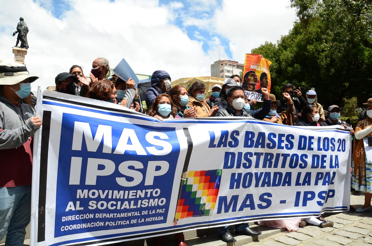 MAS La Paz ratifica respaldo al presidente Luis Arce y rechaza una supuesta división
