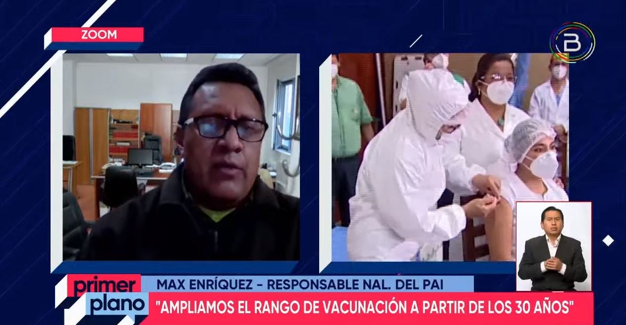 Bolivia está cerca de alcanzar la vacunación del 33,5% de su población vacunable