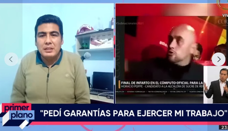 Alto comisionado de DDHH rechaza agresión contra periodista de Patria Nueva en Sucre y pide defender a la prensa