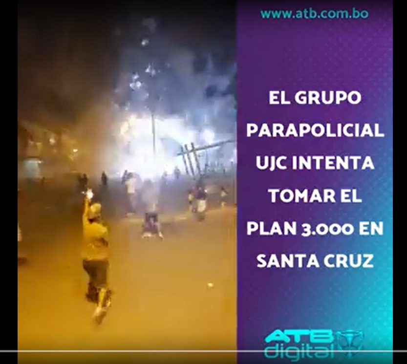 Reporte: Pese a la abrogación de la Ley 1386, la Unión Juvenil Cruceñista intenta tomar el Plan 3.000, en Santa Cruz