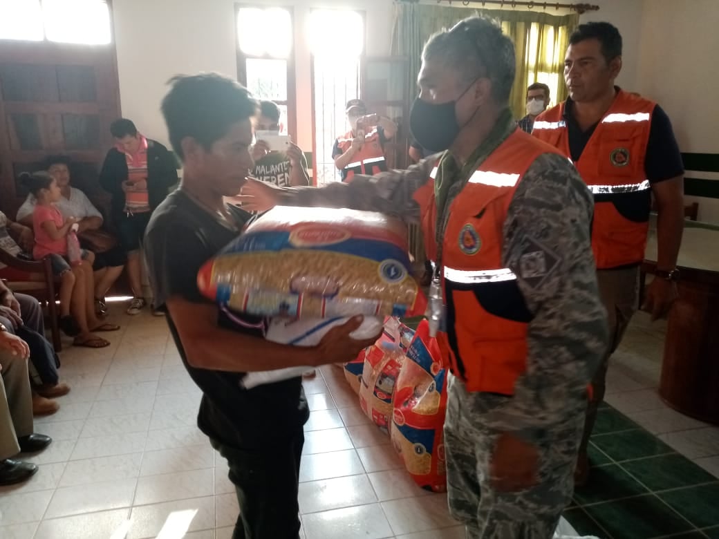 Defensa Civil entrega 4,6 t de alimentos para 150 familias damnificadas por inundaciones en Reyes