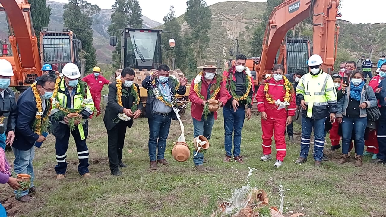 Se inicia construcción de obra para garantizar flujo continuo de agua a Sucre