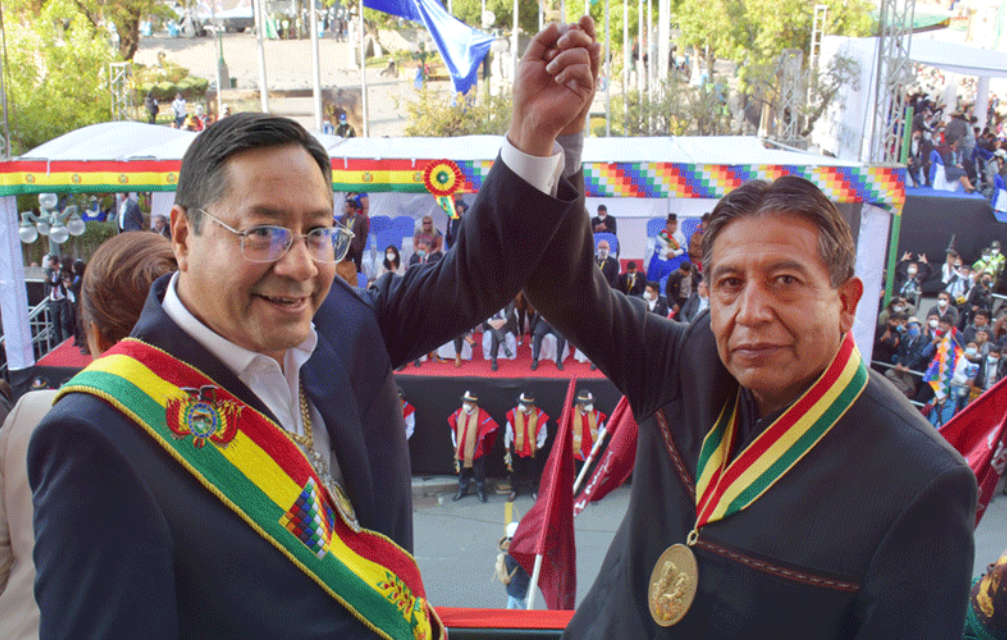Presidente Arce agradece lucha histórica y esfuerzo del vicepresidente Choquehuanca en su cumpleaños