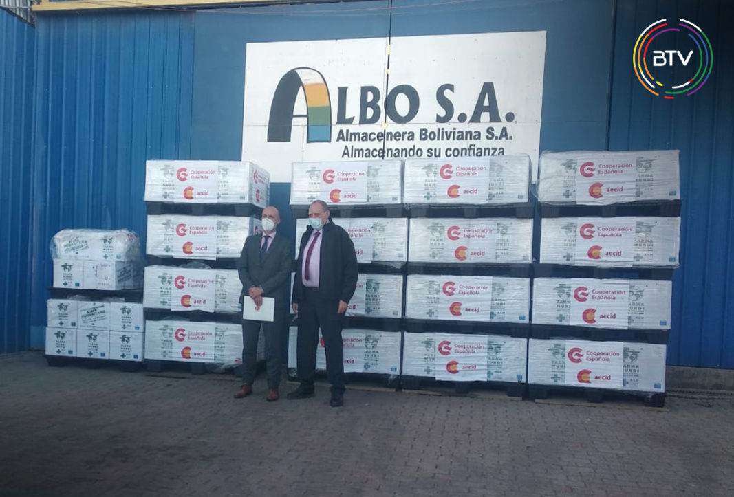 España dona a Bolivia medicamentos e insumos contra el COVID-19