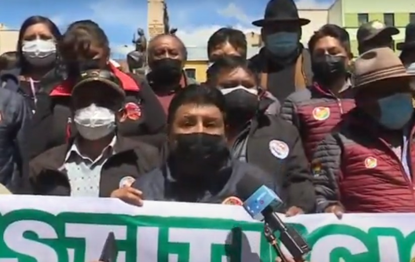 Las organizaciones sociales cierran filas en respaldo al presidente Luis Arce