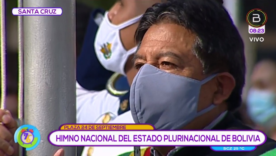 Presidente en ejercicio participa en los actos protocolares por los 211 años de gesta libertaria de Santa Cruz