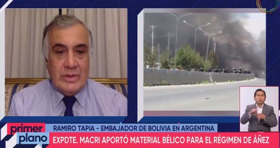 Embajador Tapia: Gendarmería de Argentina es investigada por envío de material bélico para el golpe en Bolivia