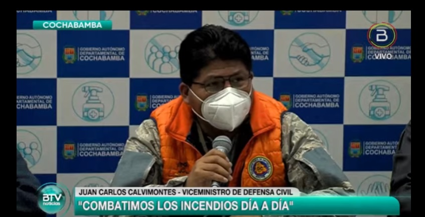 A las 17.30 de este domingo sofocaron incendio en el Parque Tunari y activaron pesquisa para dar con los responsables
