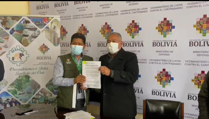 Viceministerio y Senasag firman convenio de cooperación interinstitucional
