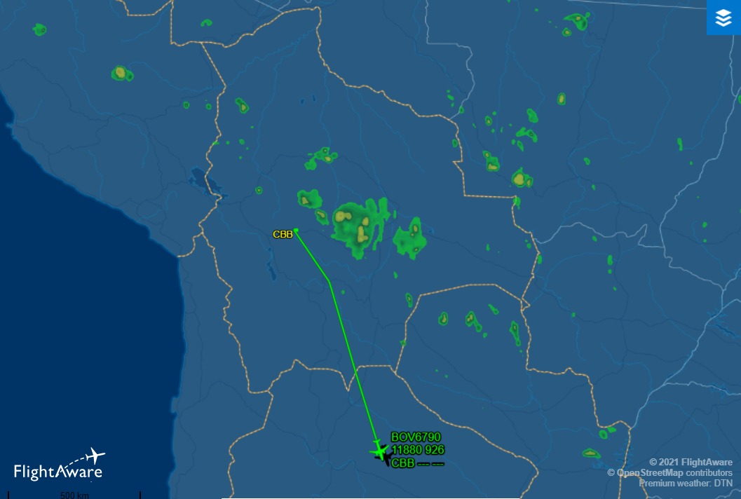Avión de BoA partió a la Argentina para el recojo de 20.000 dosis de la vacuna Sputnik V