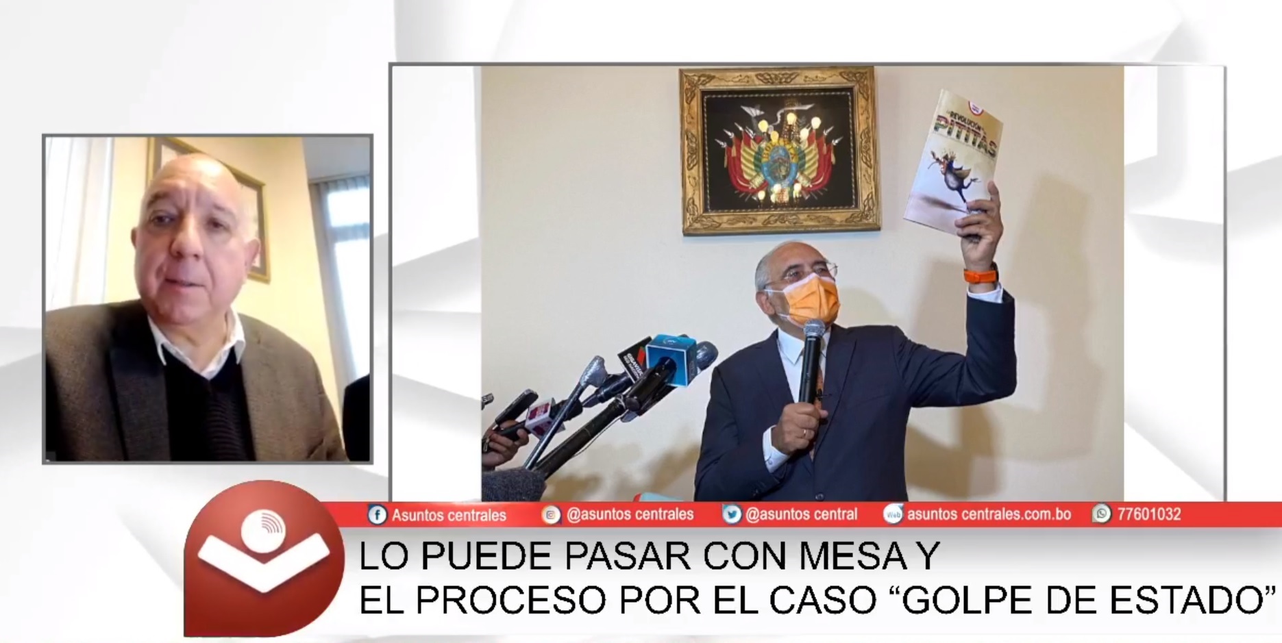 Excoordinador político de CC confirma que se consultó a Carlos Mesa sobre la sucesión constitucional el 10 de noviembre de 2019