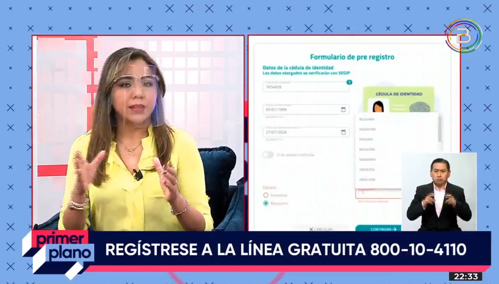 En media jornada, 21.762 personas se registraron en la página www.boliviasegura.gob.bo para acceder a las vacunas
