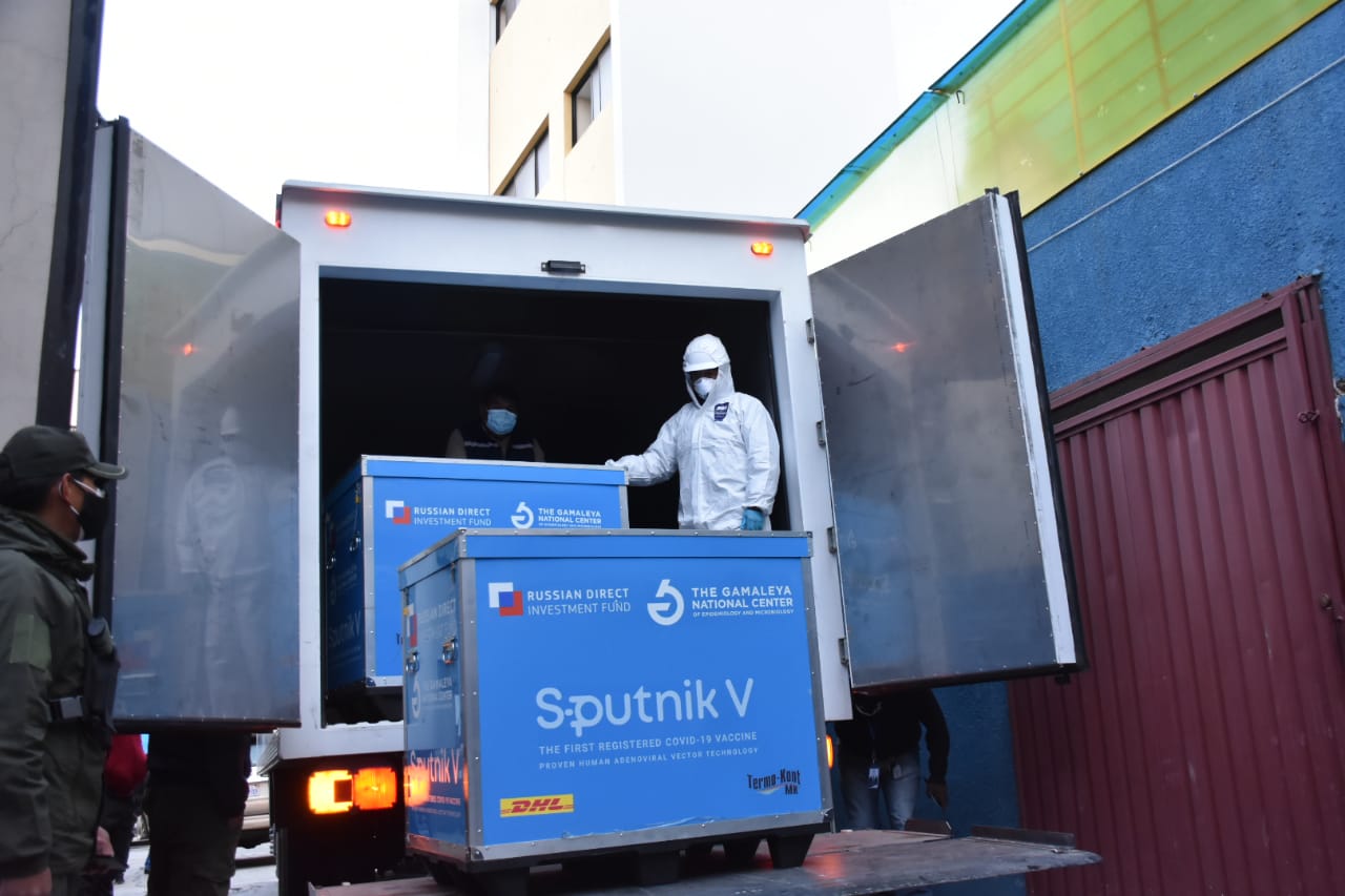 Distribución de vacuna rusa Sputnik V comienza a las 06h00 de este viernes con envío a Santa Cruz