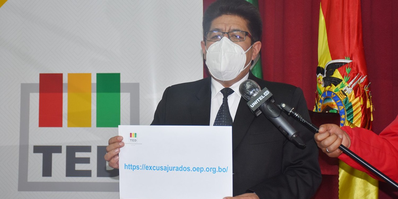 Tribunal electoral de La Paz duplica recepción de excusas de jurados electorales en 48 horas