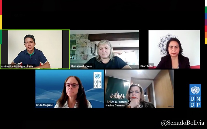 Presidente del Senado destaca leyes que dan más espacios de poder a mujeres