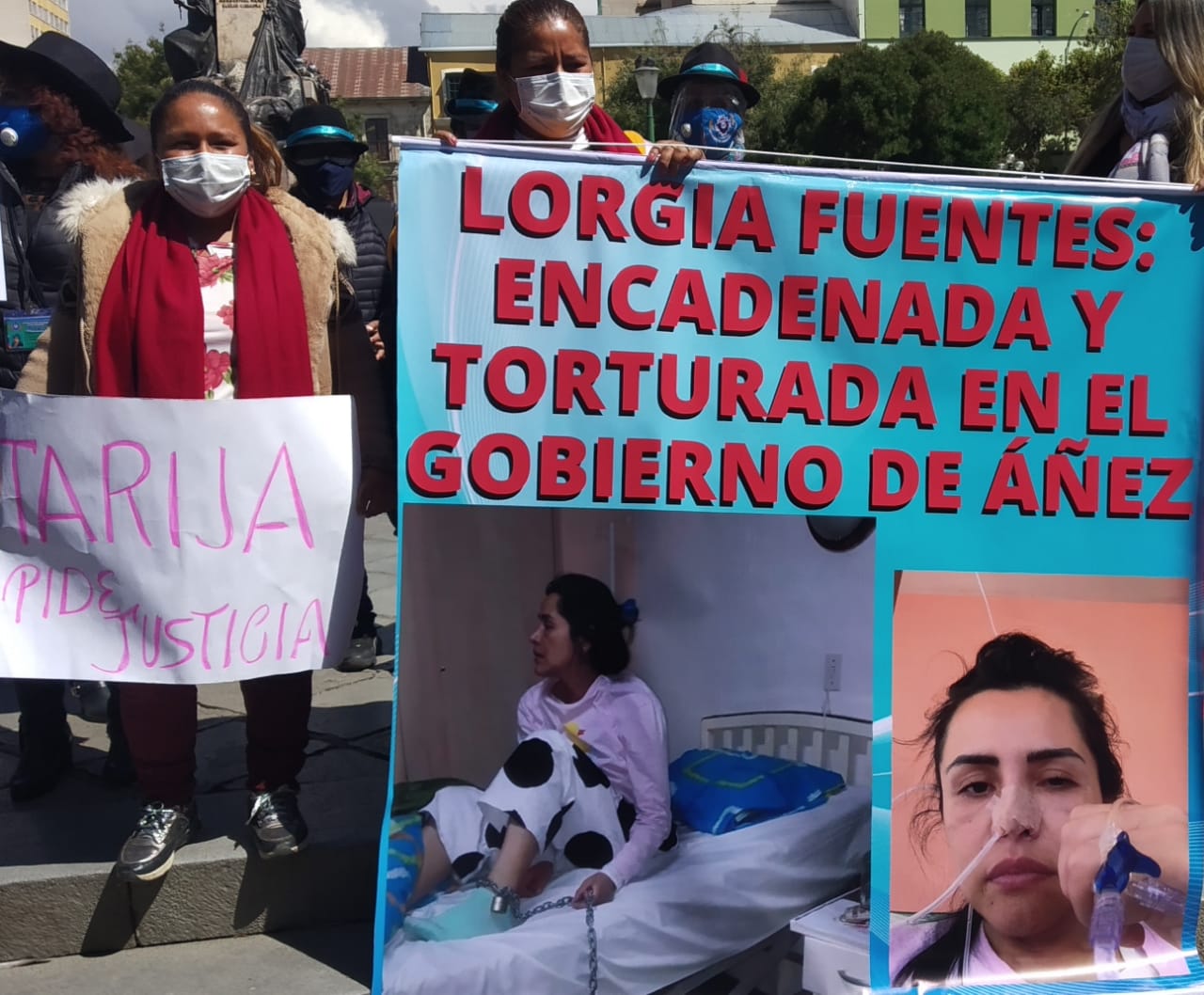 Lorgia Fuentes: “Fui encadenada y torturada por el régimen de Áñez”