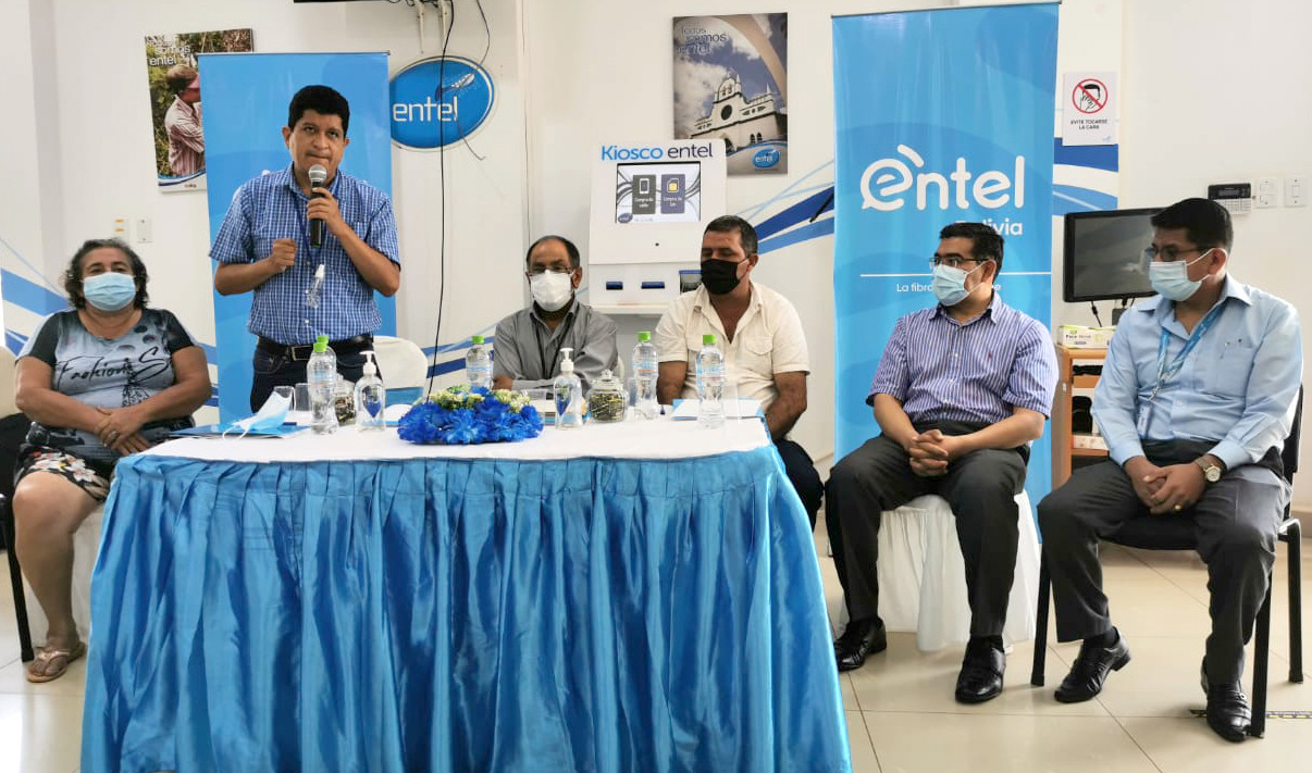 Entel instalará radiobases y fibra óptica en 24 localidades del departamento de Pando