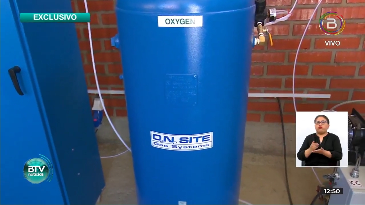 Universidad de Oruro entrega una planta de oxígeno medicinal
