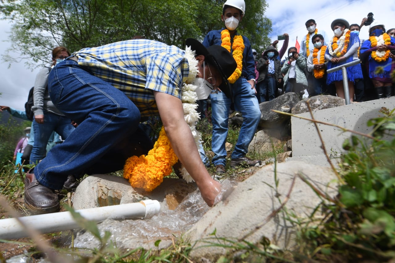 Inauguran sistema de riego por Bs 12,4 millones de inversión en la comunidad La Huerta (amplía)