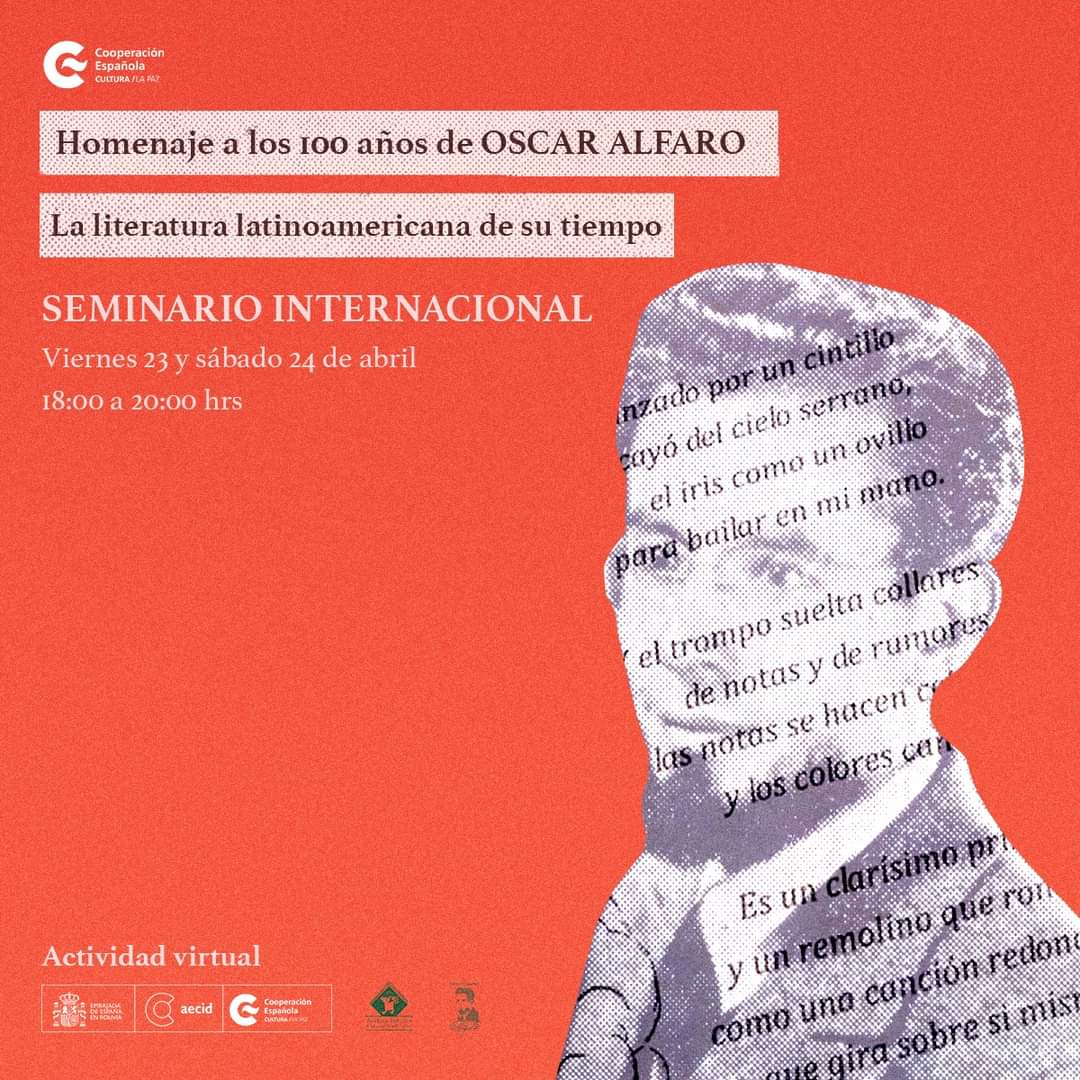 Conmemorarán los 100 años de nacimiento del escritor Óscar Alfaro con seminarios de literatura infantil y juvenil