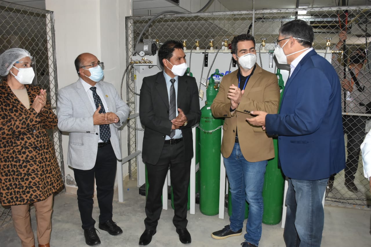 Planta generadora de oxígeno comienza a funcionar en el Hospital del Sur en Cochabamba