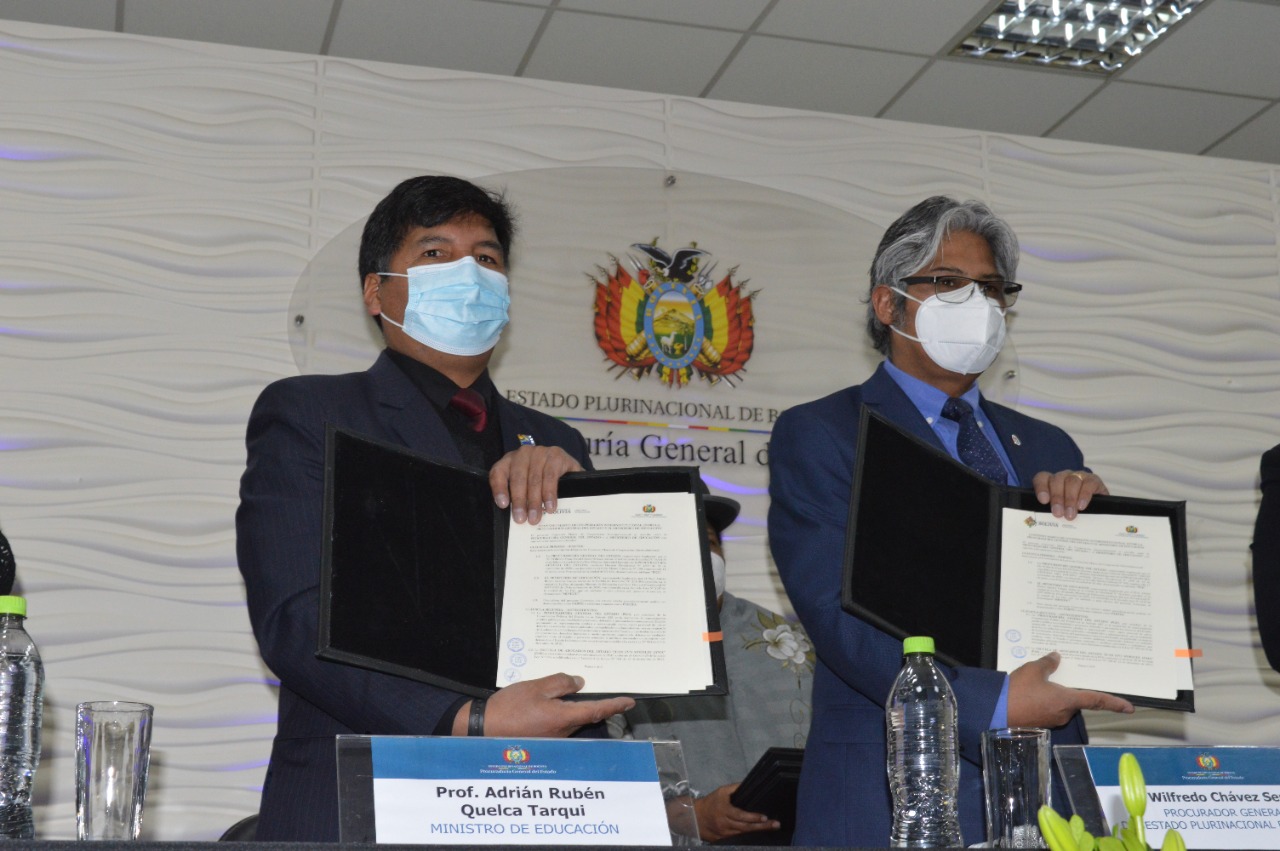 Educación y Procuraduría suscriben convenio para fortalecer la defensa legal del Estado