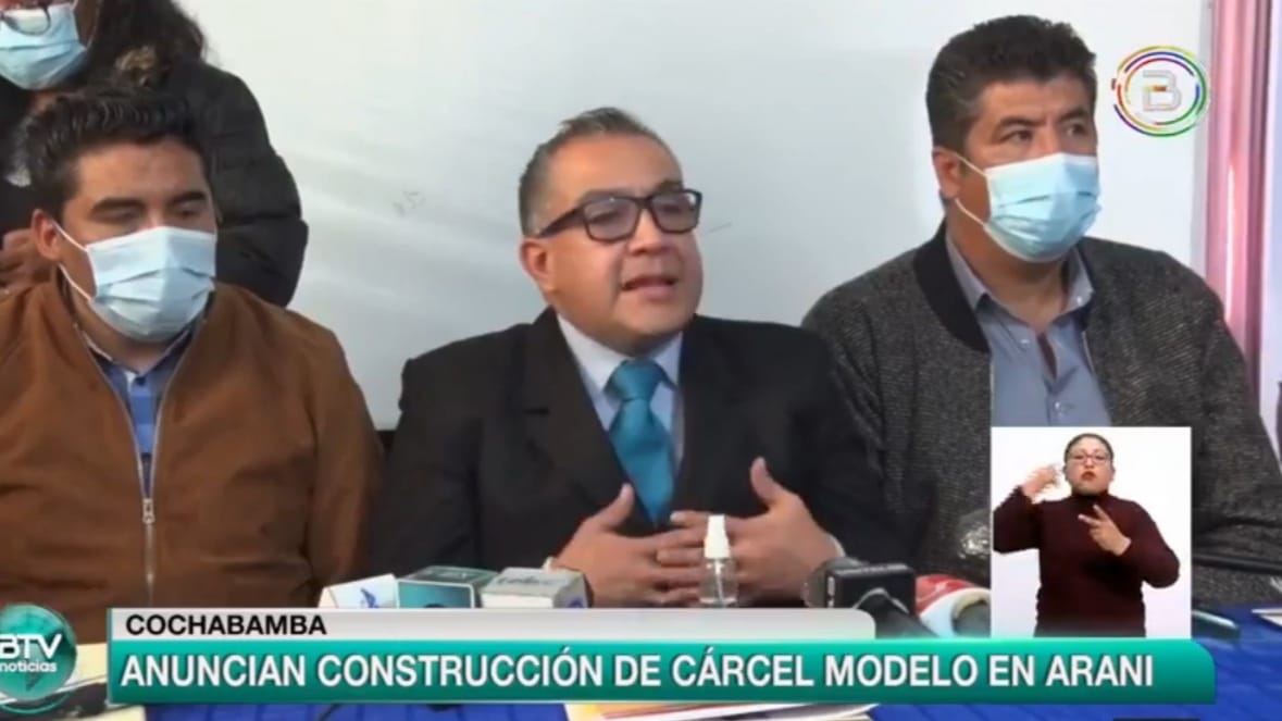 Gobierno anuncia la construcción de una cárcel modelo en Arani