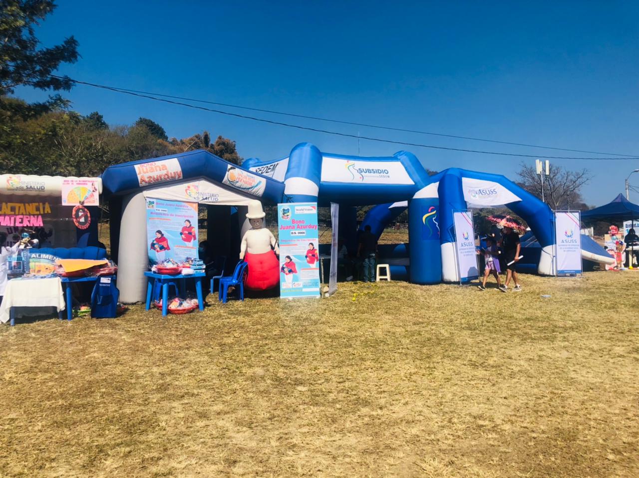 Instalan feria por la salud y la vida en Monteagudo con atenciones en medicina general y vacunación anticovid