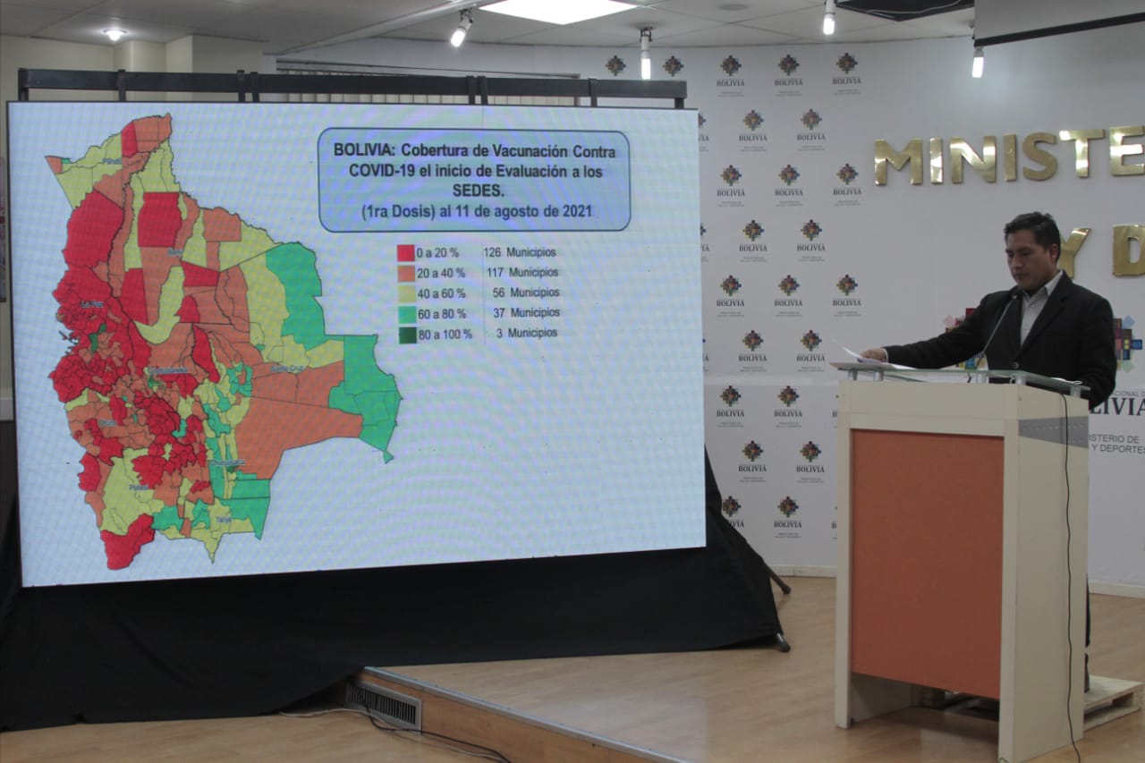 Salud presenta nuevo mapa epidemiológico sobre gestión y aplicación de vacunas contra el COVID-19