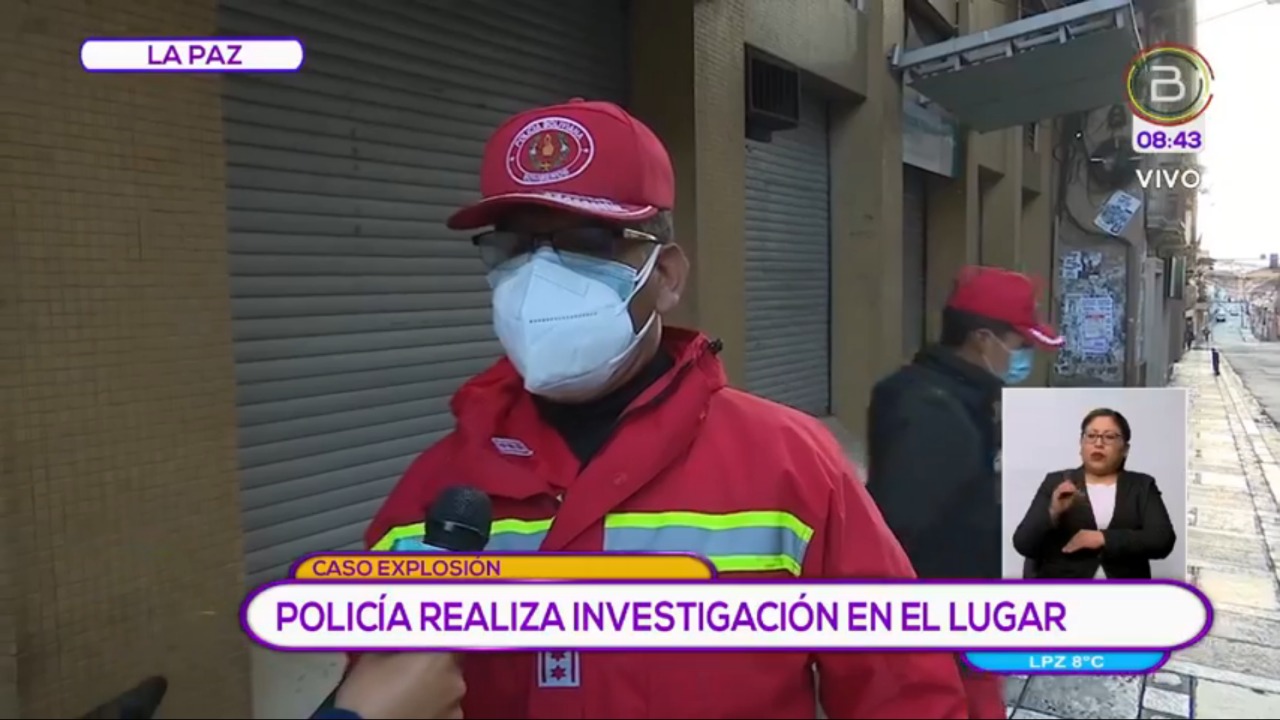 Policía y Bomberos investigan explosión en el centro paceño