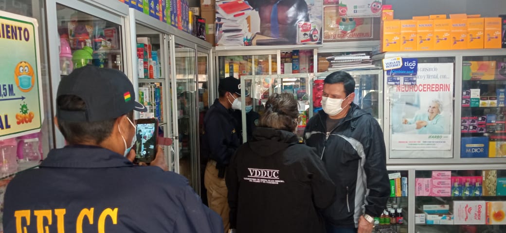 Defensa del Consumidor identifica farmacias ilegales en la ciudad de El Alto