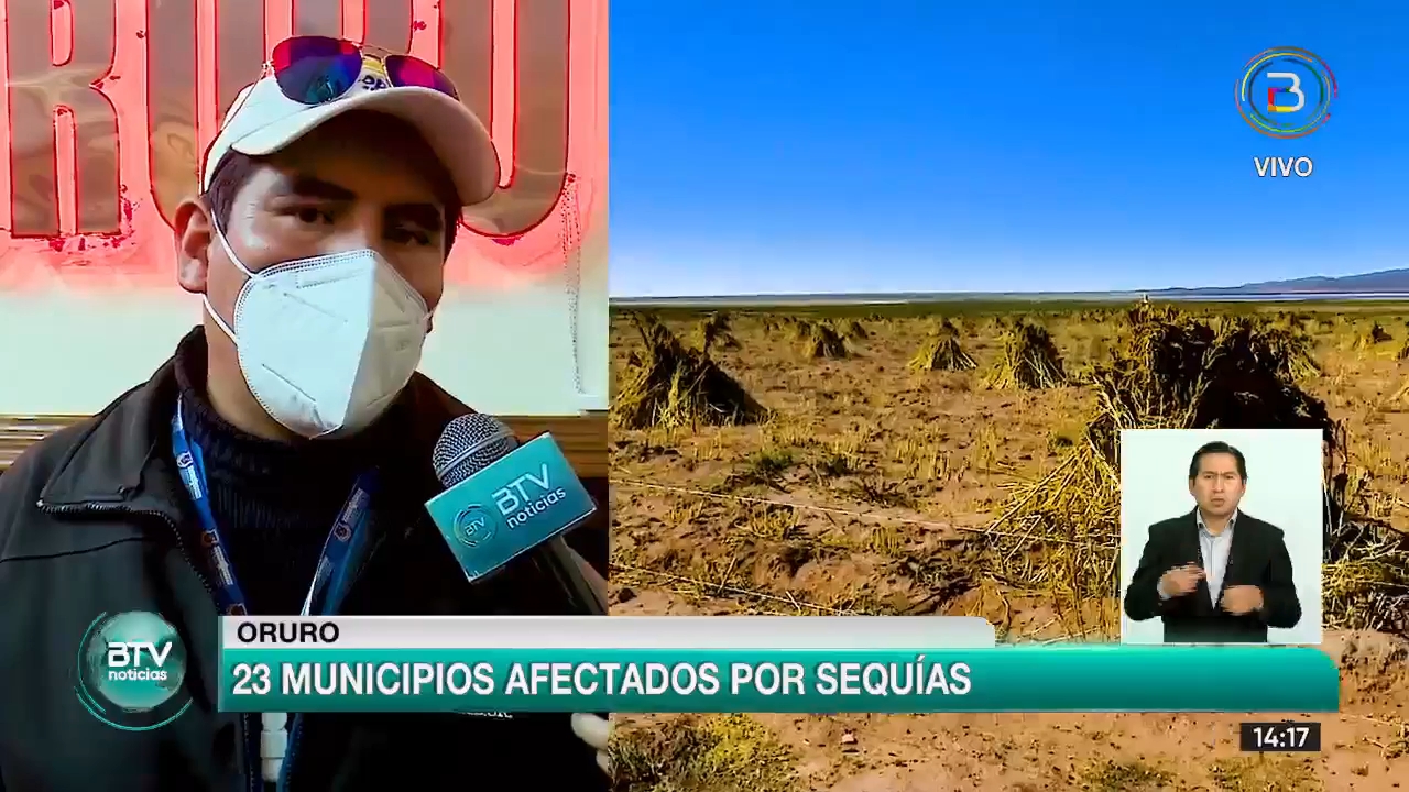 Reportan 23 municipios de Oruro afectados por la sequía