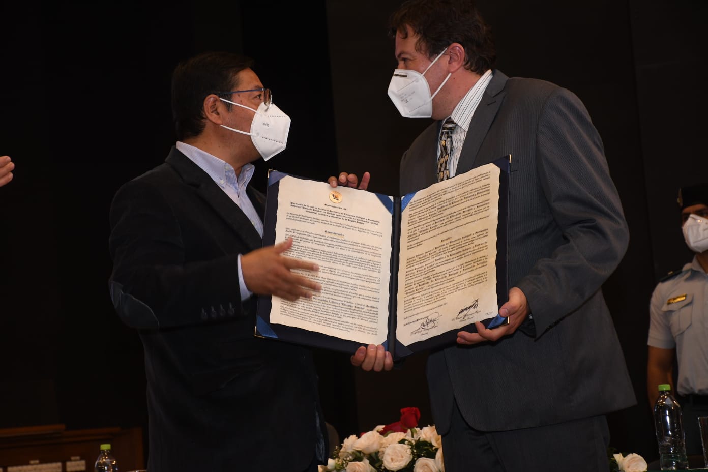 Presidente Luis Arce destaca el reconocimiento que el Parlamento Andino entregó al Instituto “Eduardo Laredo” en Cochabamba