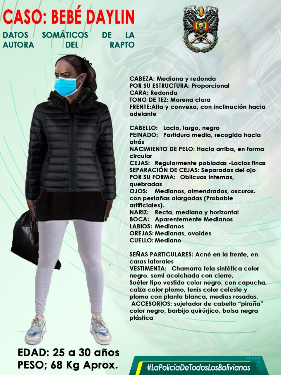 Activan equipos especiales para reforzar la búsqueda de la pequeña Daylin